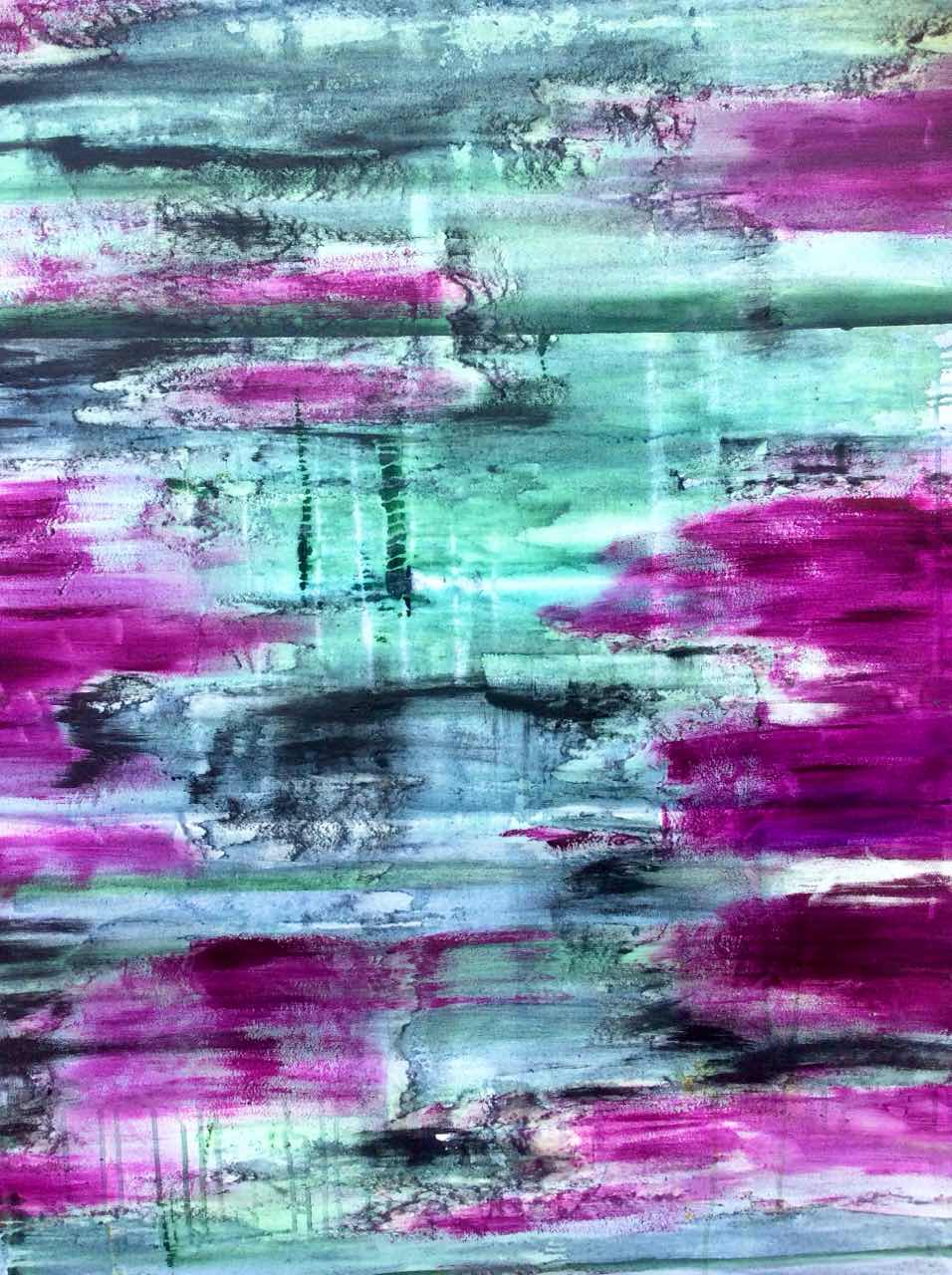 Purple and green